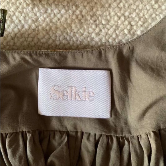 NWT Selkie Penny Lane Butterflies Printed Botanical Maxi Cotton Dress - Picture 11 of 14